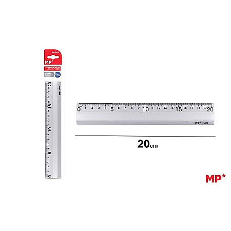Rigle, echere si raportor plastic - RIGLA IPB 20CM ALUMINIU PA002