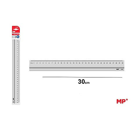 Rigle, echere si raportor plastic - RIGLA IPB 30CM ALUMINIU PA003
