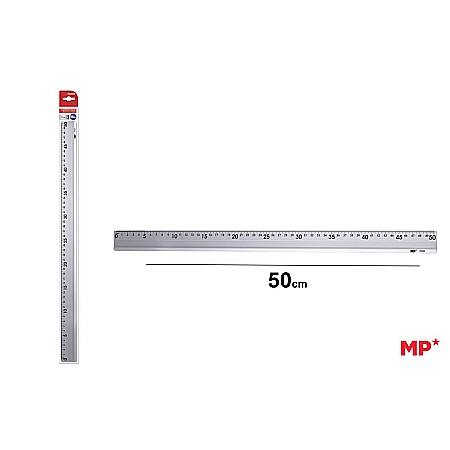 Rigle, echere si raportor plastic - RIGLA IPB 50CM ALUMINIU PA004