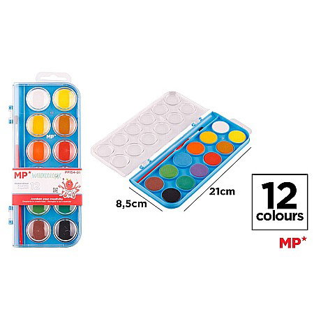 Acuarele - ACUARELE IPB 12/SET + PENSULA PP154-01