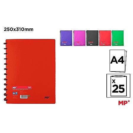 Mape de prezentare cu folii - MAPA PREZENTARE IPB A4 CU SPIRA 25 FOLII PC359