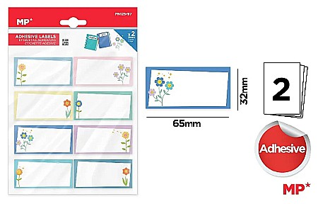 Etichete scolare - ETICHETE SCOLARE ADEZIVE IPB 2 COLI/SET FLORI PN125-97
