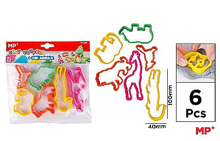 Accesorii modelaj copii - INSTRUMENTE MODELARE IPB PLASTIC 6/SET ZOO PY056