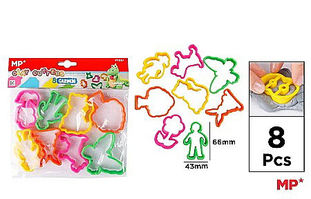 Accesorii modelaj copii - INSTRUMENTE MODELARE IPB PLASTIC 8/SET GRADINA PY057