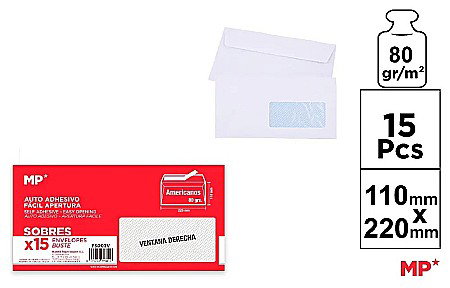 Plicuri simple - PLIC IPB DL 220*110M 15/SET ALB CU FEREASTRA DREAPTA PS003V
