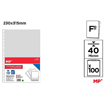 ORGANIZARE SI ARHIVARE - FOLIE PROTECTIE IPB A4+ 40 MIC CRISTAL 100/SET PC003
