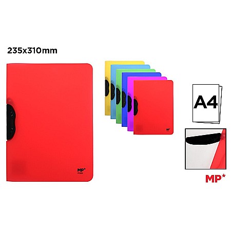 Dosare plastic cu sina pt documente - DOSAR PP A4 IPB CU CLEMA ROTATIVA CULORI PASTEL PC204