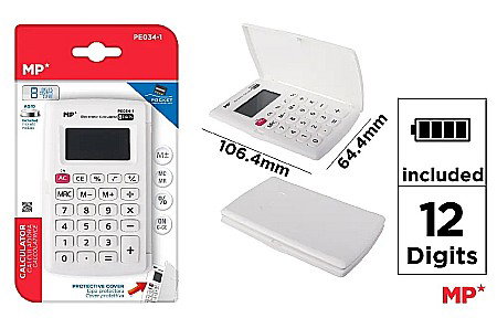 APARATURĂ ȘI PRODUSE DE BIROU - CALCULATOR BUZUNAR IPB 8 DIG ALB PE034-1