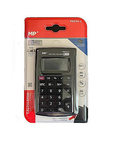 APARATURĂ ȘI PRODUSE DE BIROU - CALCULATOR BUZUNAR IPB 8 DIG NEGRU PE034-2