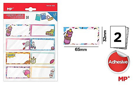Etichete scolare - ETICHETE SCOLARE ADEZIVE IPB 2 COLI/SET SPORT PN125-108