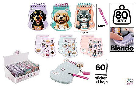 Blocnotes - MINI NOTES CU STICKERE SI PIX BIG DREAM GIRLS BD23020