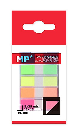 STICK INDEX IPB 5 CULORI PASTEL FLUORESCENT STEAG 12*45MM PN108 [1]