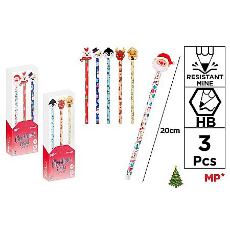 Diverse Articole de Craciun - CREION GRAFIT IPB HB CU RADIERA 3/SET CRACIUN CH23007