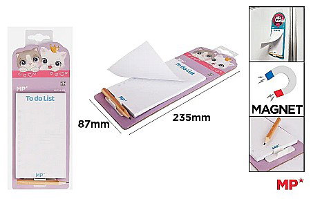 Notite autoadezive - NOTES MAGNETIC IPB CU CREION 8.7*2.35CM PISICUTE PN124-01