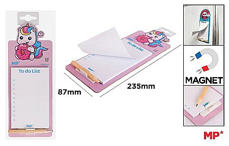 Blocnotes - NOTES MAGNETIC IPB CU CREION 8.7*23.5CM UNICORN PN124-05