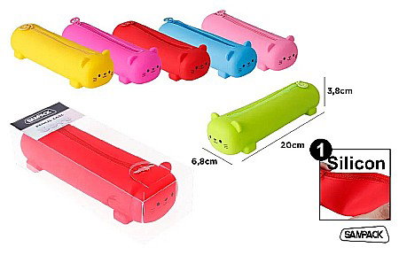 Penare, Etuiuri, Necessaire - PENAR SILICON IPB 20CM CULORI ASORTATE PA751