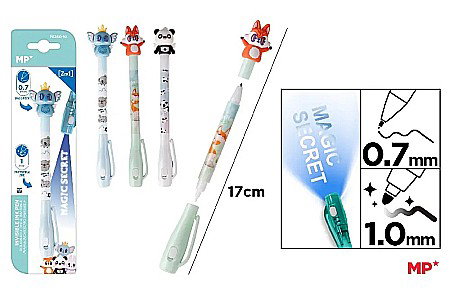 Instrumente pentru scris kids - PIX IPB CU GEL INVIZIBIL ANIMALE PE260-10