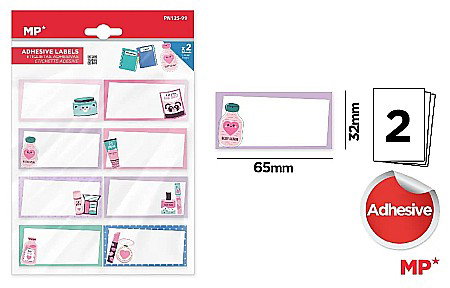 Etichete scolare - ETICHETE SCOLARE ADEZIVE IPB 2 COLI/SET BODY SCRUB PN125-99