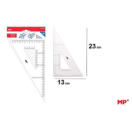 Rigle, echere si raportor plastic - ECHER PLASTIC IPB 60 GRADE 13*23CM PL008