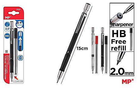 Creioane mecanice - CREION MECANIC IPB 2MM + MINE CU AUTOASCUTIRE PE131
