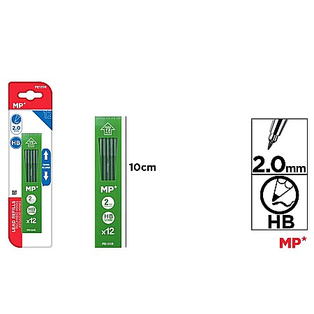 Mine creion mecanic - MINA CREION IPB 2MM HB 12/SET PE131R