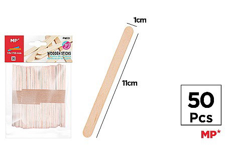 Betisoare, Paletine Lemn - PALETINE LEMN IPB 1*11CM 50/SET NATUR PM021