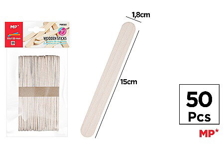 Betisoare, Paletine Lemn - PALETINE LEMN IPB 1.8*15CM 50/SET NATUR PM023
