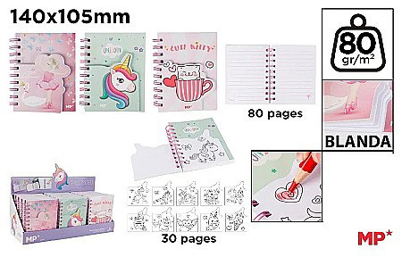 Carnetele notite copii - NOTES IPB A6 SPIRA DUBLU CREATIV PB837-01