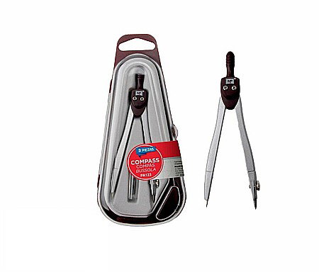 Compas scolar - COMPAS IPB 120MM 2 PIESE MARO PA123