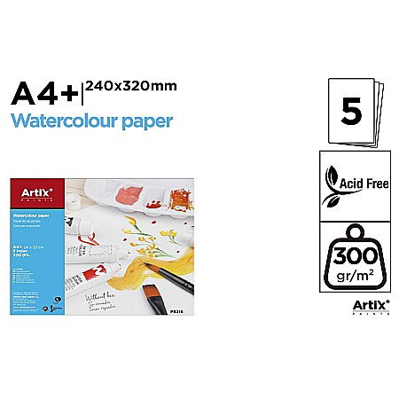Blocuri de desen - BLOC DESEN ACUARELA IPB A4+ ARTIX 5 COLI 300GR/M2 PB316