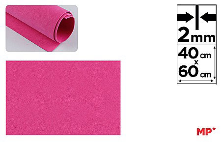 Moosgummi/ Foi Gumate - COALA GUMATA IPB 40*60CM 2MM FUCSIA PN547