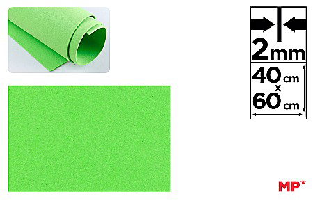 Moosgummi/ Foi Gumate - COALA GUMATA IPB 40*60CM 2MM VERDE DESCHIS PN551