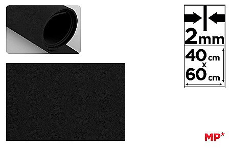 Moosgummi/ Foi Gumate - COALA GUMATA IPB 40*60CM 2MM NEGRU PN556