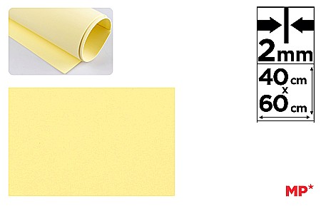 Moosgummi/ Foi Gumate - COALA GUMATA IPB 40*60CM 2MM GALBEN DESCHIS PN560