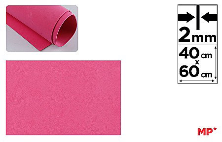 Moosgummi/ Foi Gumate - COALA GUMATA IPB 40*60CM 2MM ROZ INCHISS PN561