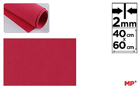Moosgummi/ Foi Gumate - COALA GUMATA IPB 40*60CM 2MM ROSU CRACIUN PN562