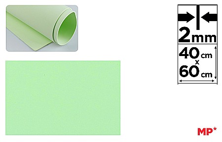 Moosgummi/ Foi Gumate - COALA GUMATA IPB 40*60CM 2MM VERDE PASTEL PN563-2