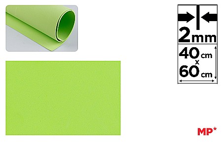 Moosgummi/ Foi Gumate - COALA GUMATA IPB 40*60CM 2MM VERDE FISTIC PN563-3