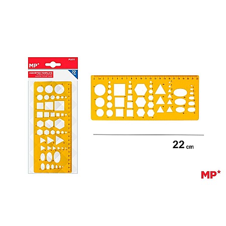 Sabloane Desen - SABLON PLASTIC IPB FORME GEOMETRICE PL011