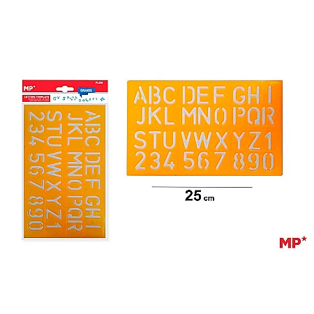 Accesorii pentru personalizare - SABLON PLASTIC IPB LITERE 30CM PL030