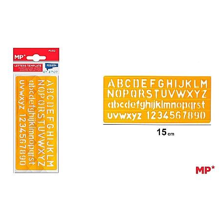 Accesorii pentru personalizare - SABLON PLASTIC IPB LITERE SI CIFRE PL032