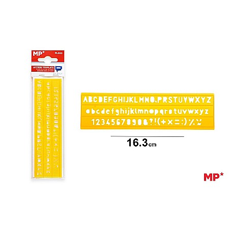 Sabloane - SABLON PLASTIC IPB LITERE CIFRE SI CARACTERE PL033