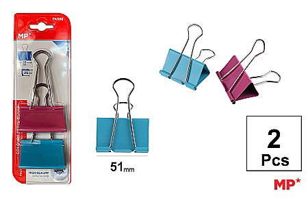 Clips Hartie - CLIPS HARTIE COLOR IPB 51MM 2/SET PA386