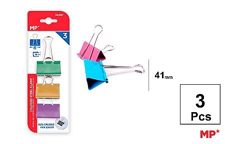Clips Hartie - CLIPS HARTIE COLOR IPB 41MM 3/SET PA387