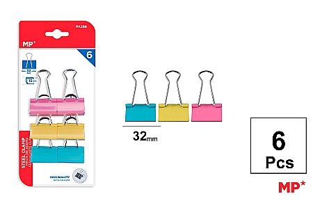 Clips Hartie - CLIPS HARTIE COLOR IPB 32MM 6/SET PA388