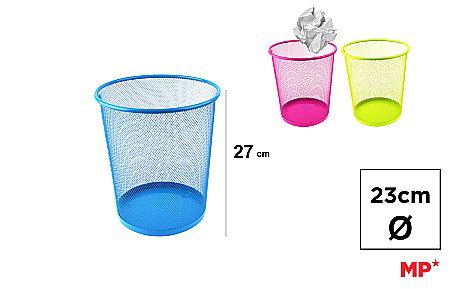 ARTICOLE DE BIROU - COS METALIC IPB 27*23CM AL/ROZ/VD PA919C