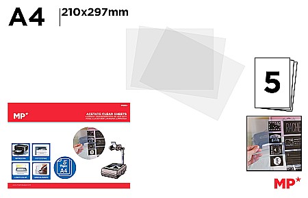 Folii laminare - FOLIE PROIECTIE LASER/INKJET A4 IPB 100 MIC 5/SET PN204