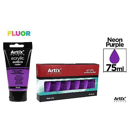 Culori si vopsele acrilice - CULORI ACRILICE IPB 75ML VIOLET NEON PP632-5