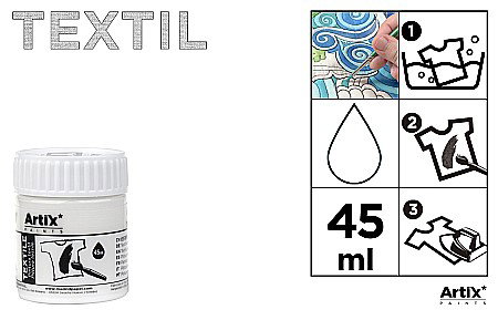 Vopsele pentru textile - VOPSEA TEXTILE IPB 45ml ALB PP651-01