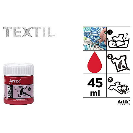 Vopsele pentru textile - VOPSEA TEXTILE IPB 45ml ROSU INCHIS PP651-08